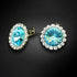 Серьги "Klaris X (Aqua Bohemica)" с кристаллами Preciosa™